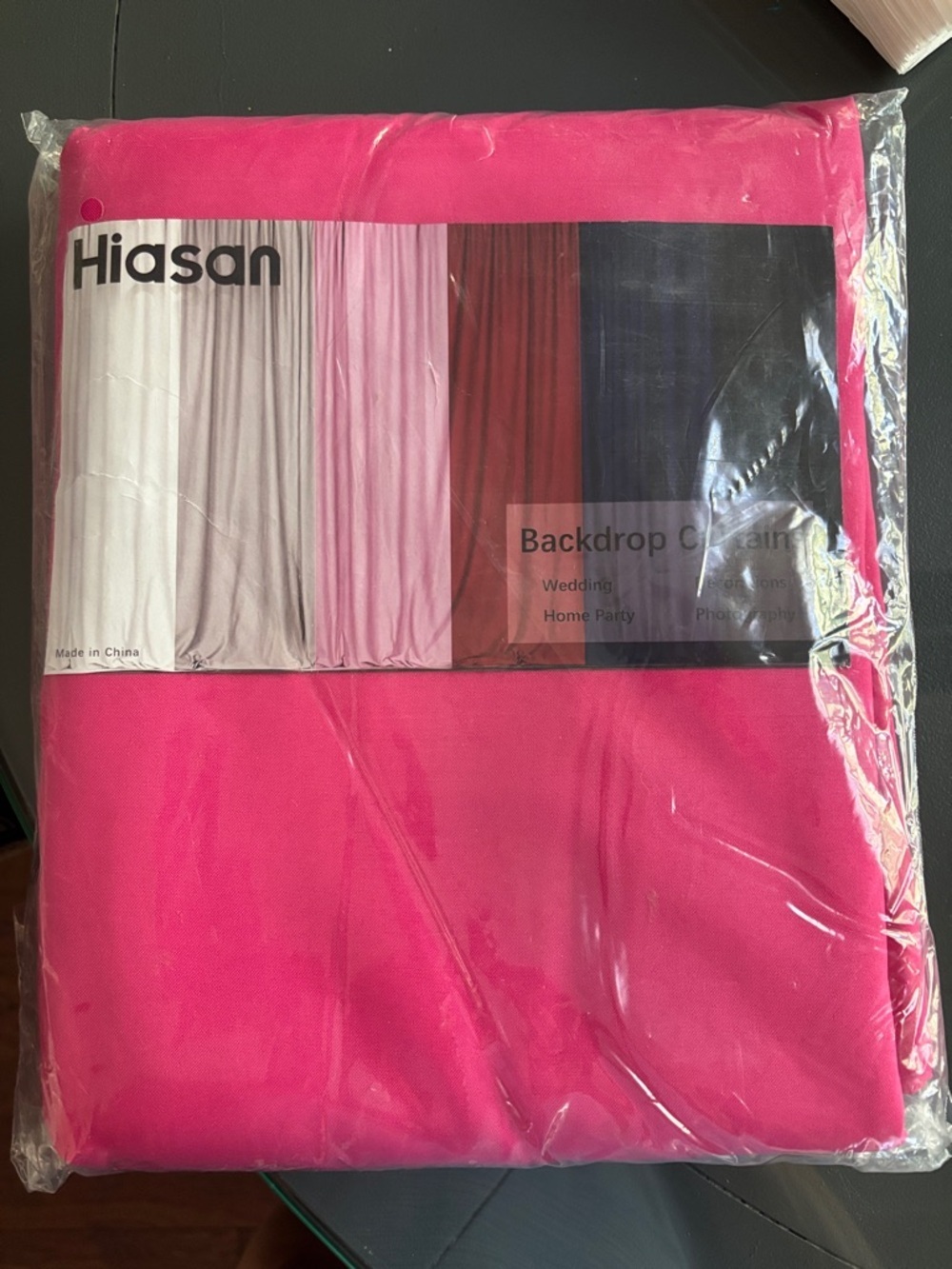 Hot Pink Backdrop Curtains - Vibrant Event & Photo Background-2 panels 5ft x10ft